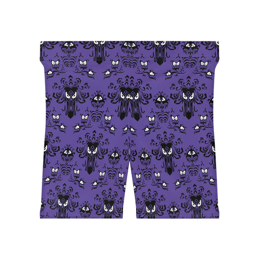 Haunted House Women's Biker Shorts All Over PrintAOPAOP Clothing#tag4##tag5##tag6#