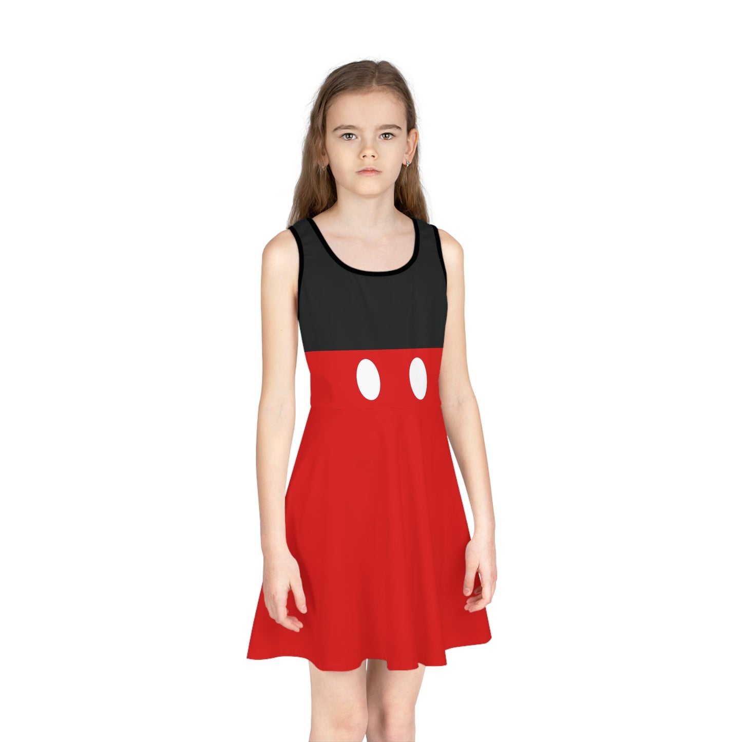Hey Mick Girls' Sleeveless Sundress All Over PrintAOPkids dressWrong Lever Clothing