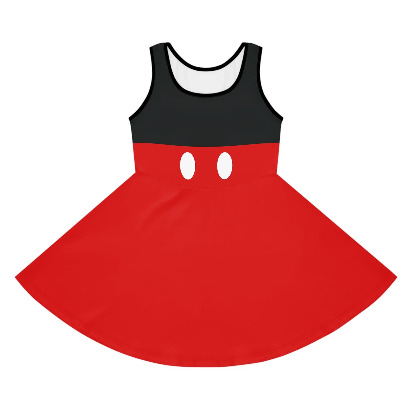 Hey Mick Girls' Sleeveless Sundress All Over PrintAOPkids dressWrong Lever Clothing