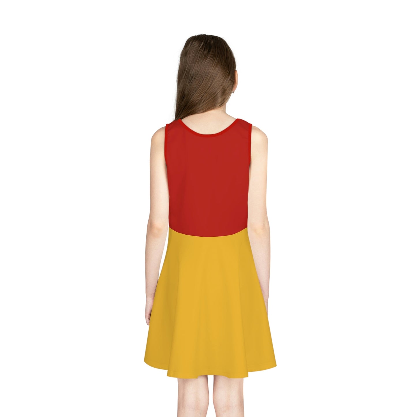 Hunny Bear Girls' Sleeveless Sundress (AOP) All Over PrintAOPAOP Clothing#tag4##tag5##tag6#