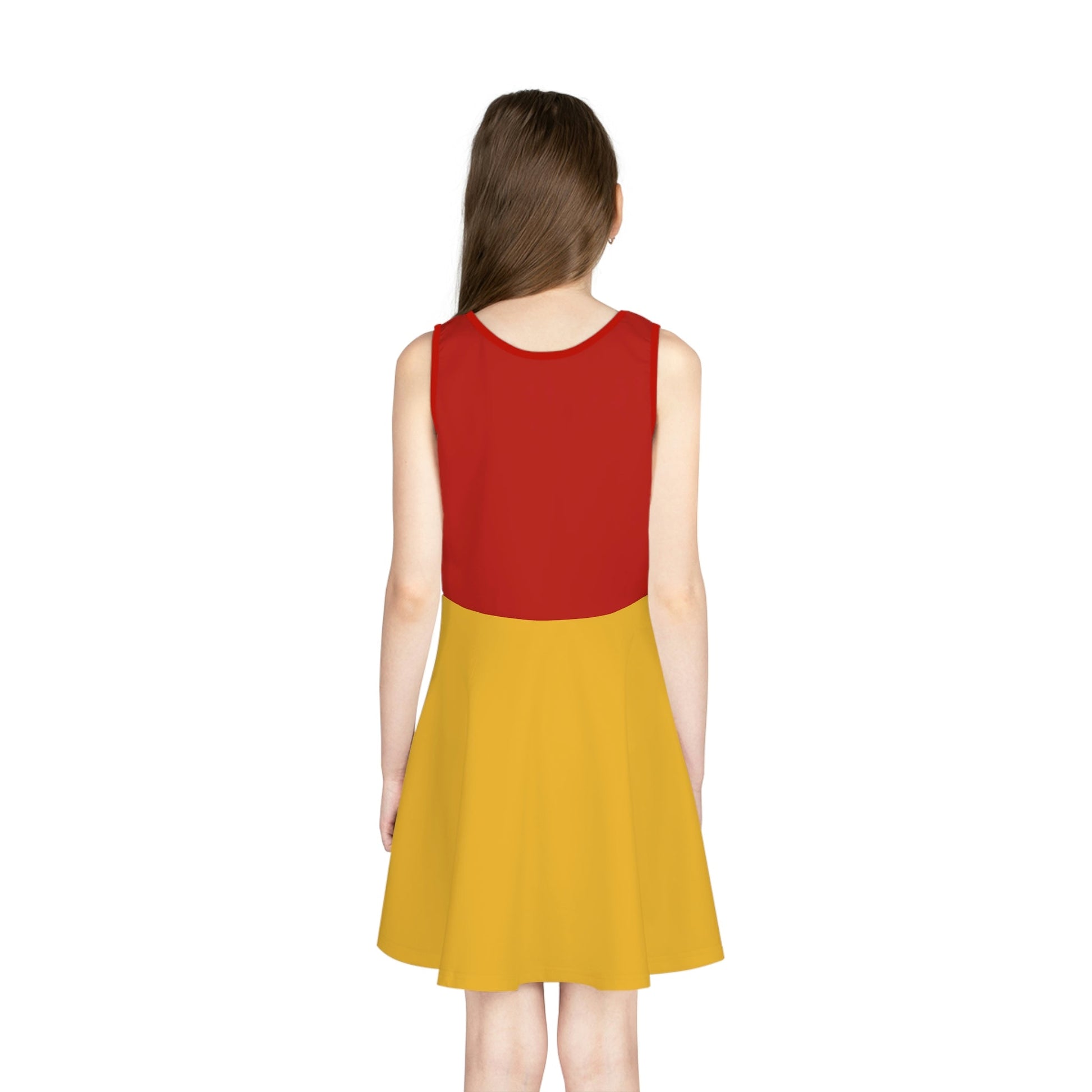Hunny Bear Girls' Sleeveless Sundress (AOP) All Over PrintAOPAOP Clothing#tag4##tag5##tag6#