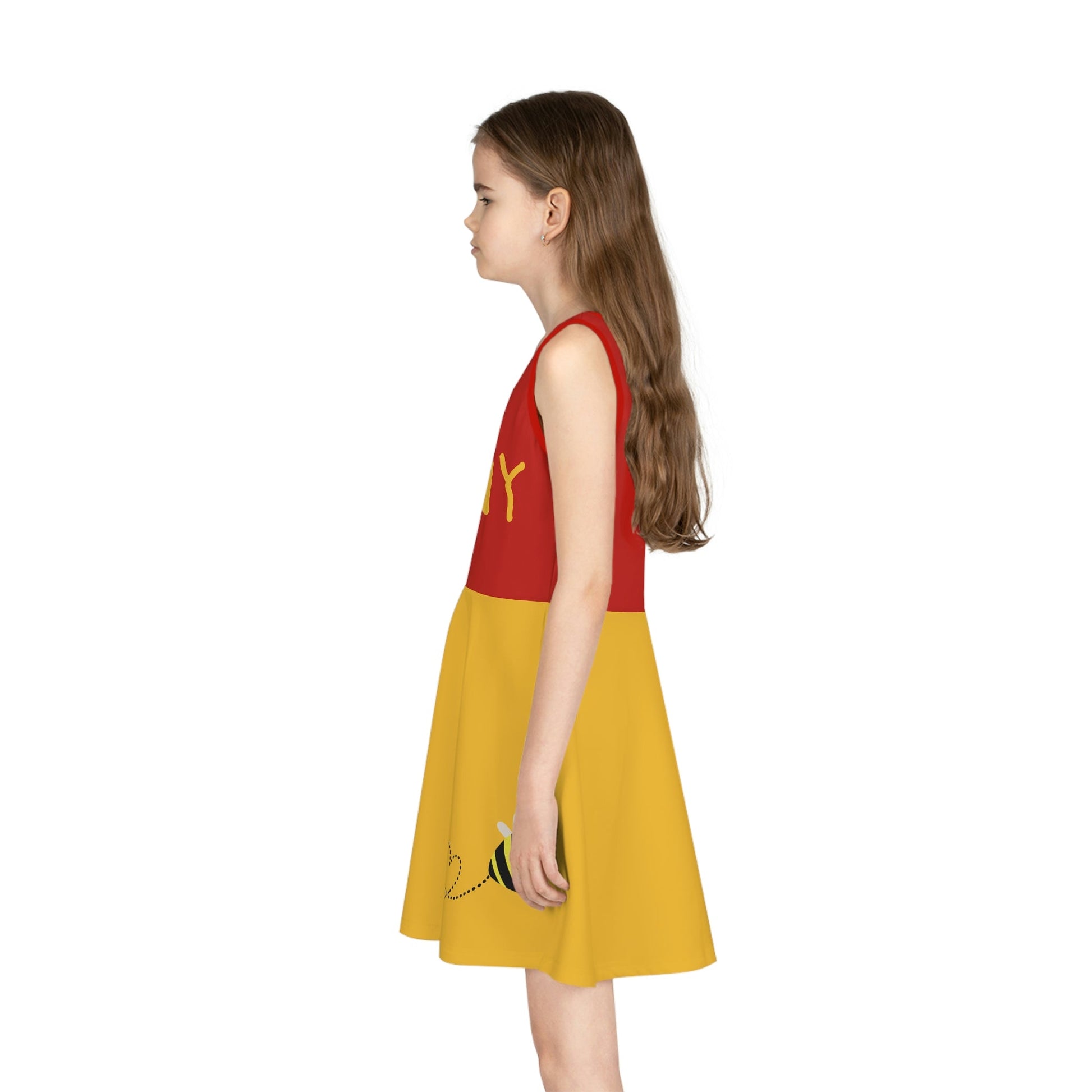 Hunny Bear Girls' Sleeveless Sundress (AOP) All Over PrintAOPAOP Clothing#tag4##tag5##tag6#