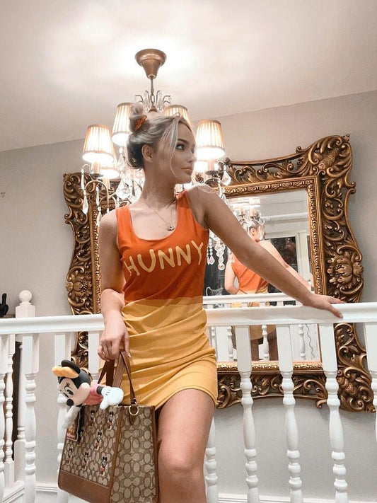 Hunny Tight Dress- Costume, Bounding, Cosplay christopher robin friendsdisney costumeSkater DressLittle Lady Shay Boutique