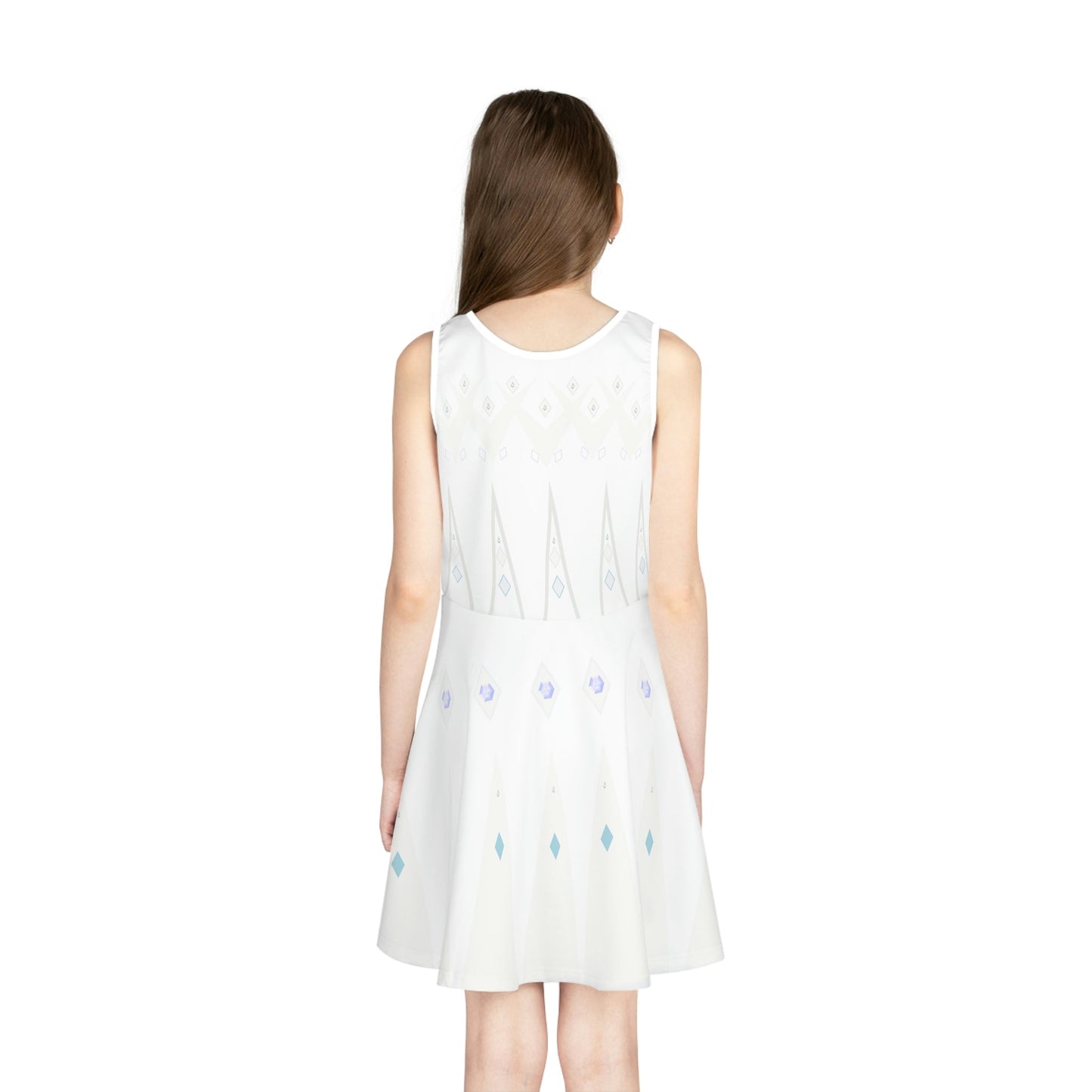 Ice Queen Girls' Sleeveless Sundress adult disney princessAll Over PrintAOP#tag4##tag5##tag6#