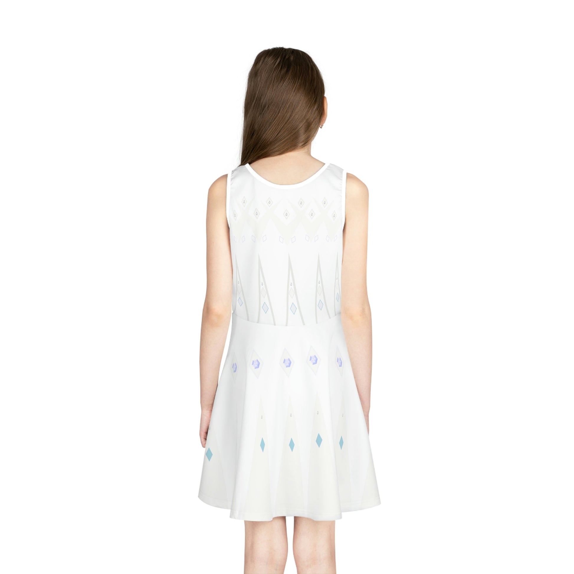 Ice Queen Girls' Sleeveless Sundress adult disney princessAll Over PrintAOP#tag4##tag5##tag6#