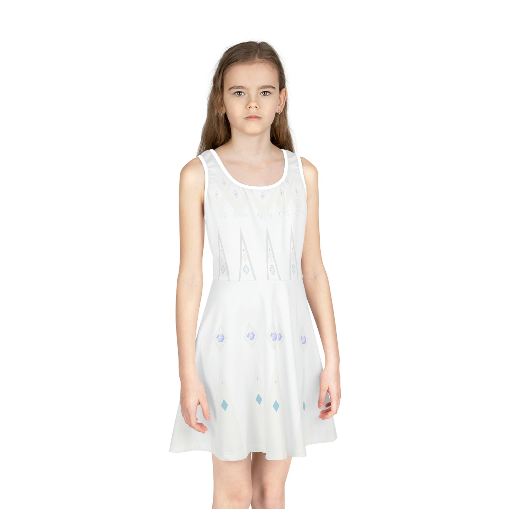 Ice Queen Girls' Sleeveless Sundress adult disney princessAll Over PrintAOP#tag4##tag5##tag6#