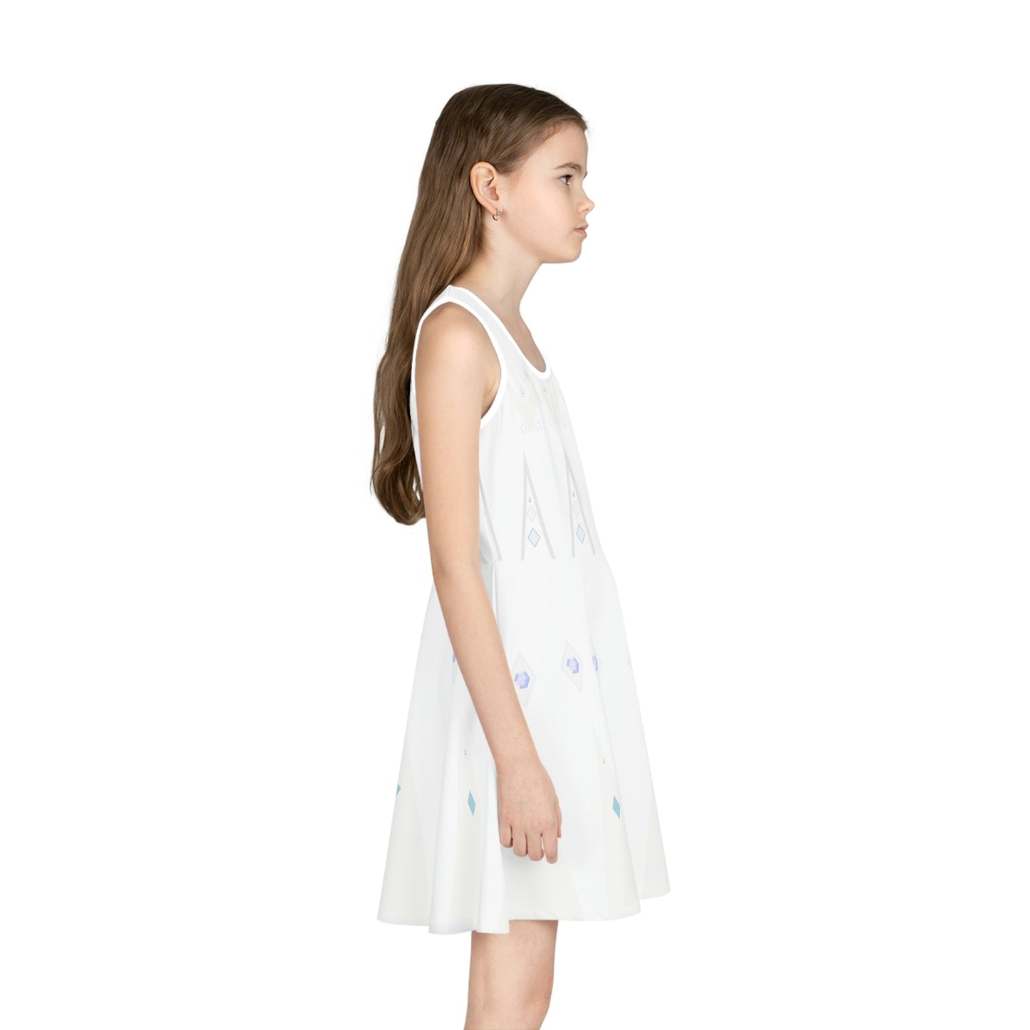 Ice Queen Girls' Sleeveless Sundress adult disney princessAll Over PrintAOP#tag4##tag5##tag6#
