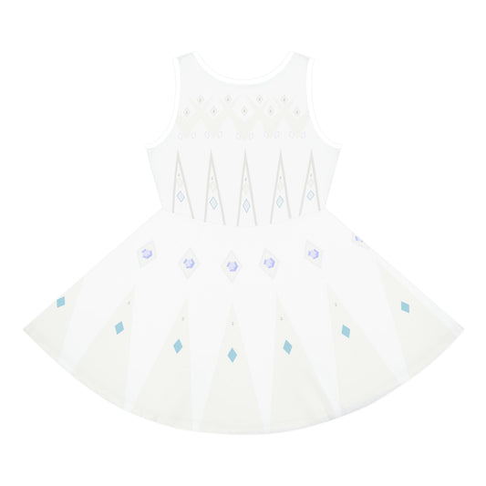 Ice Queen Girls' Sleeveless Sundress adult disney princessAll Over PrintAOP#tag4##tag5##tag6#