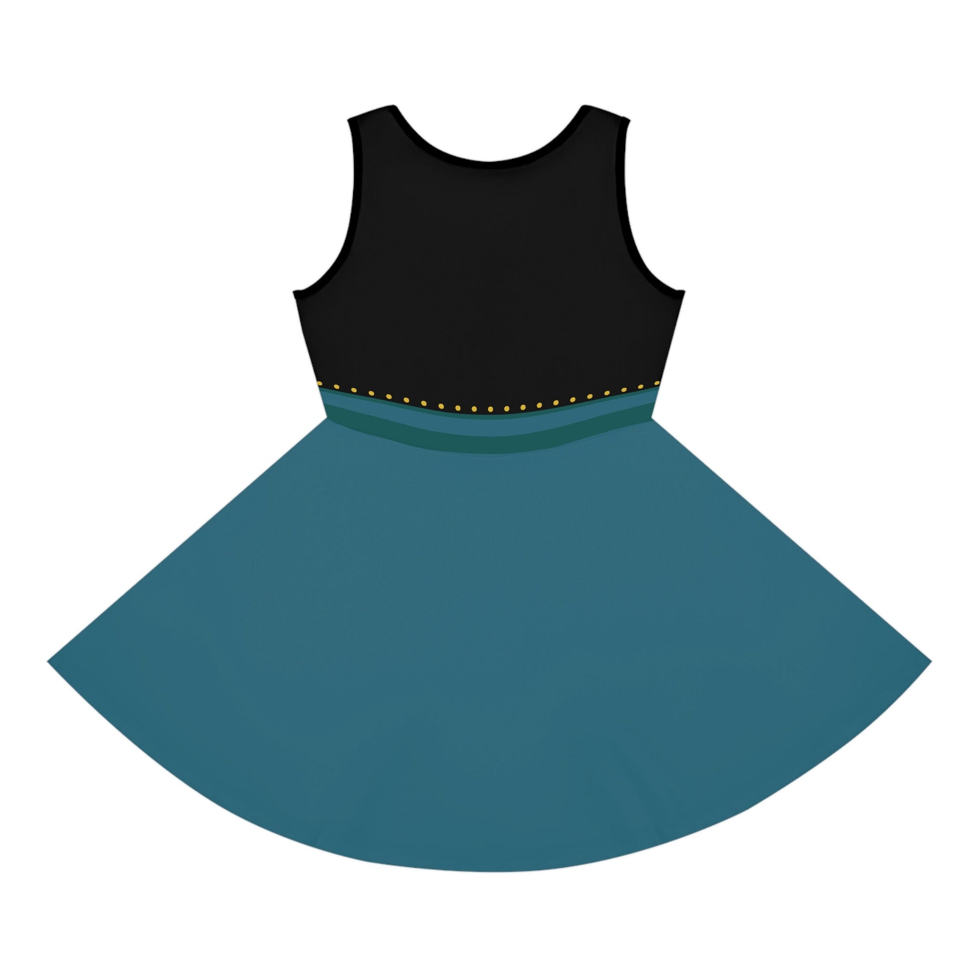 It's Good to be Queen Girls' Sleeveless Sundress All Over Printanna frozen 1anna frozen 2#tag4##tag5##tag6#