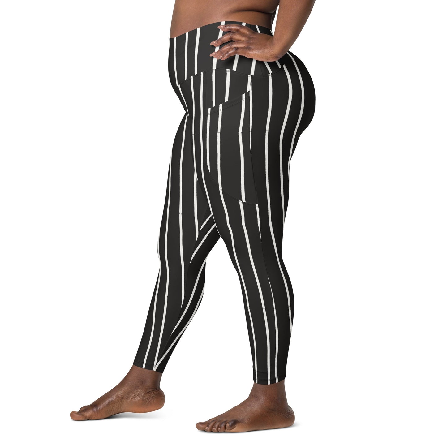 Jack Nightmare Inspired Leggings with pockets adult costumeadult jack skellington leggingsadult leggings#tag4##tag5##tag6#