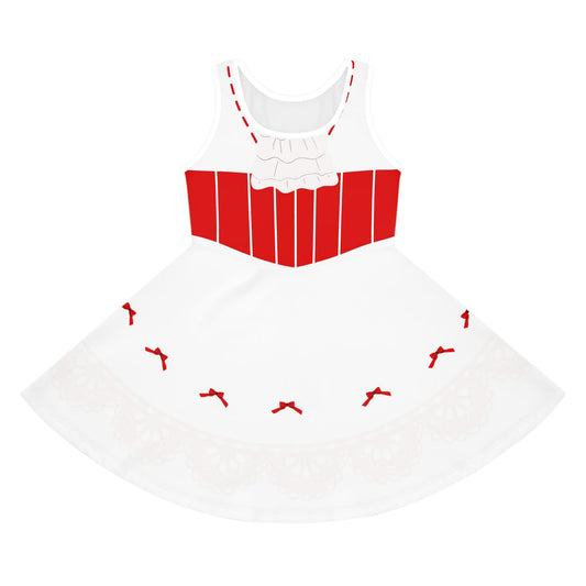 Jolly Holiday Girls' Sleeveless Sundress All Over PrintAOPAOP Clothing#tag4##tag5##tag6#