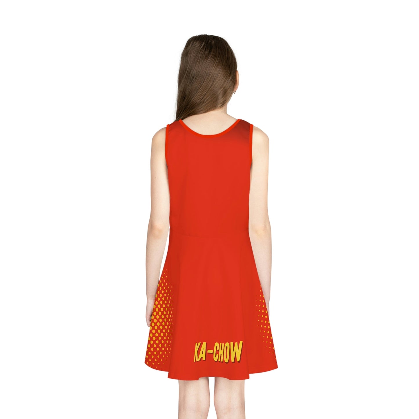 Lightning Inspired Girls' Sleeveless Sundress 100 years of wonderactive disney familyAll Over Print#tag4##tag5##tag6#