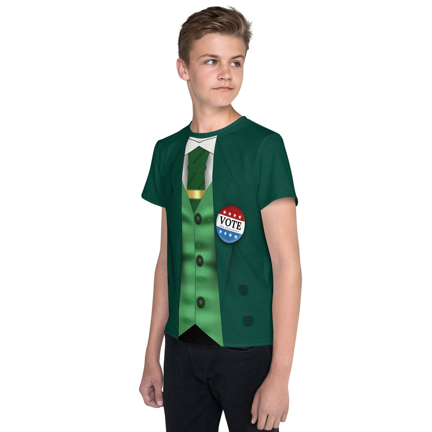 Loki for President Youth crew neck t-shirt avengers universecharacter cosplaycosplay#tag4##tag5##tag6#