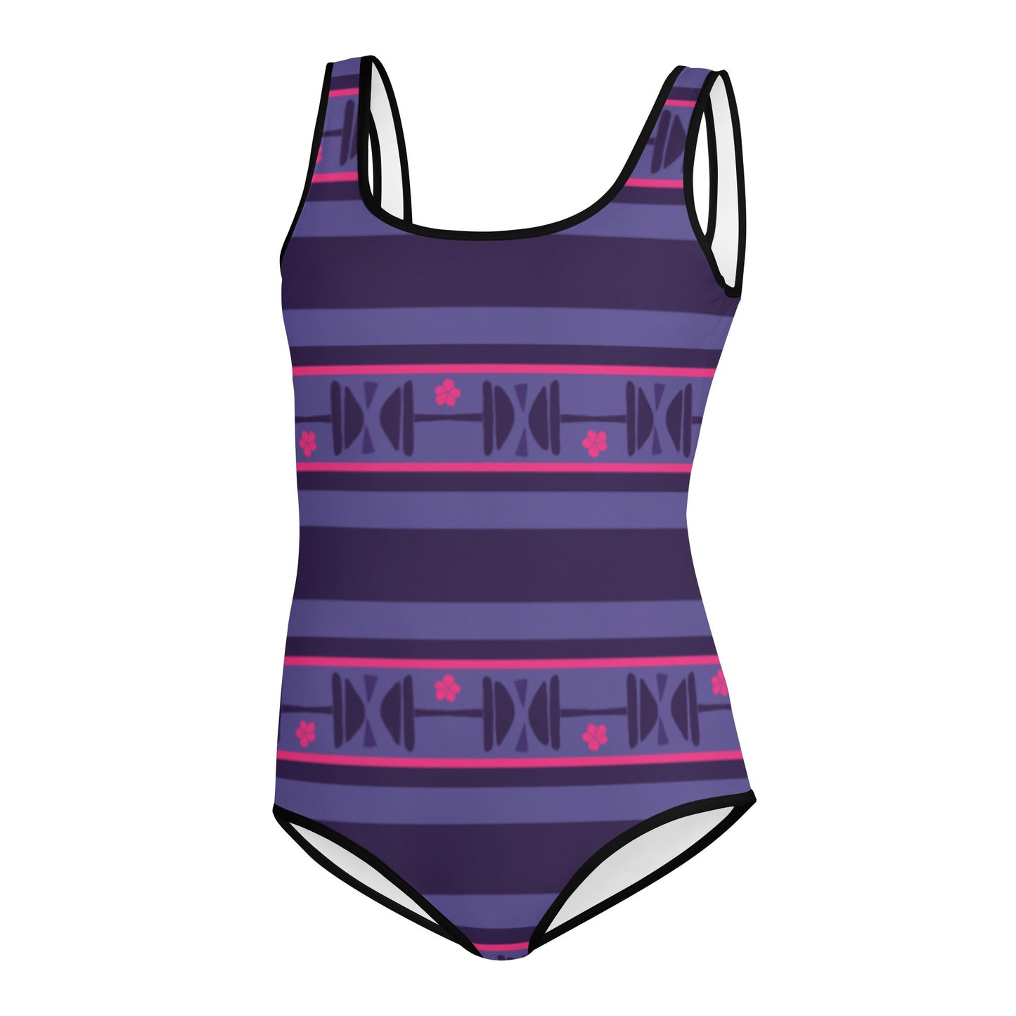 Luisa Inspired All-Over Print Youth Swimsuit happiness is addictive#tag4##tag5##tag6#