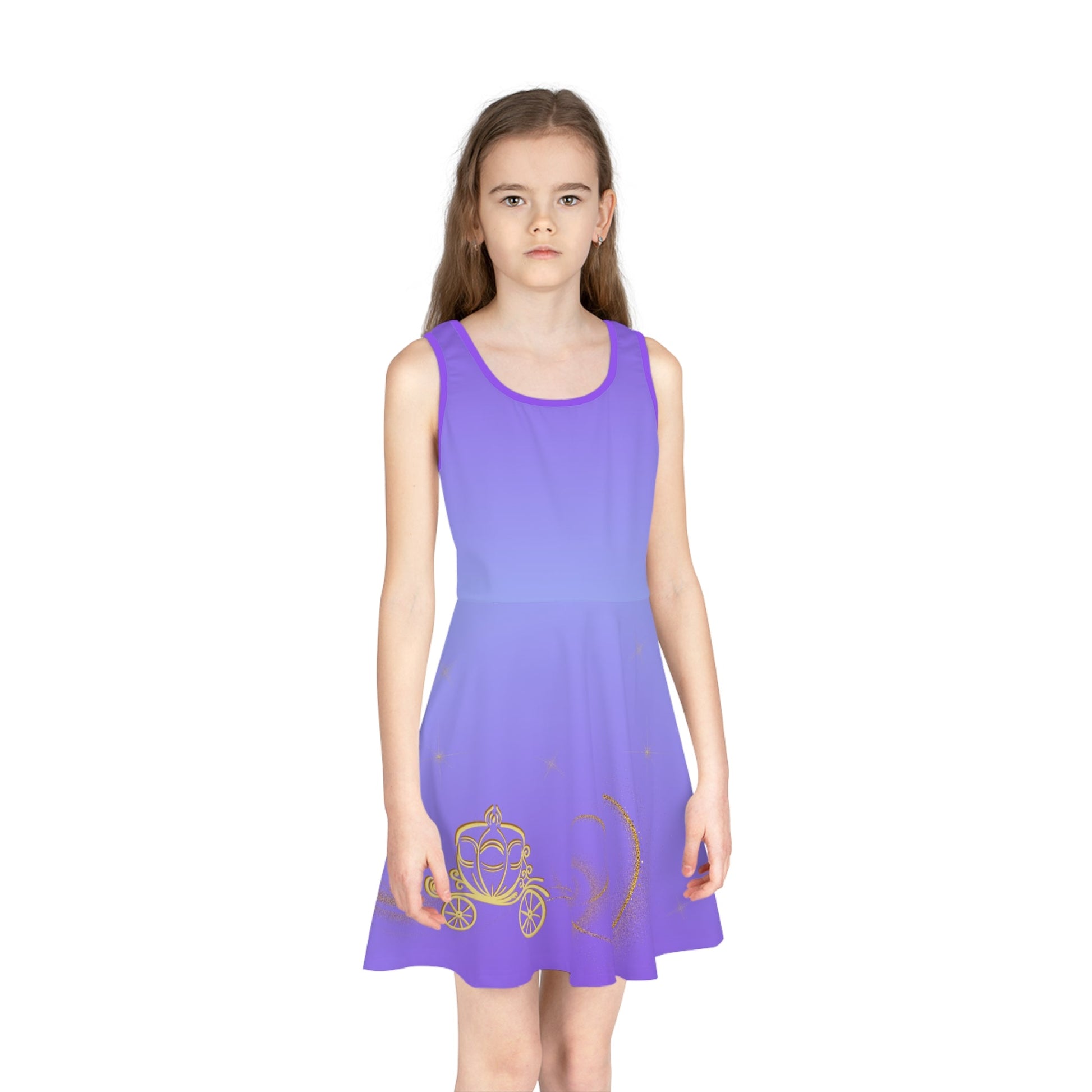 Magical Carriage Girls' Sleeveless Sundress All Over PrintAOPAOP Clothing#tag4##tag5##tag6#
