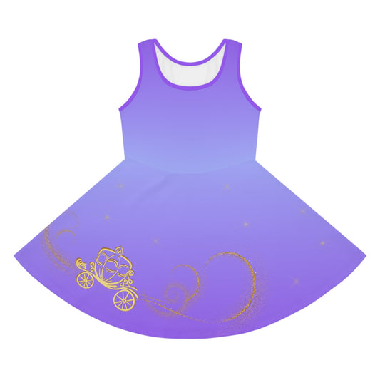 Magical Carriage Girls' Sleeveless Sundress All Over PrintAOPAOP Clothing#tag4##tag5##tag6#
