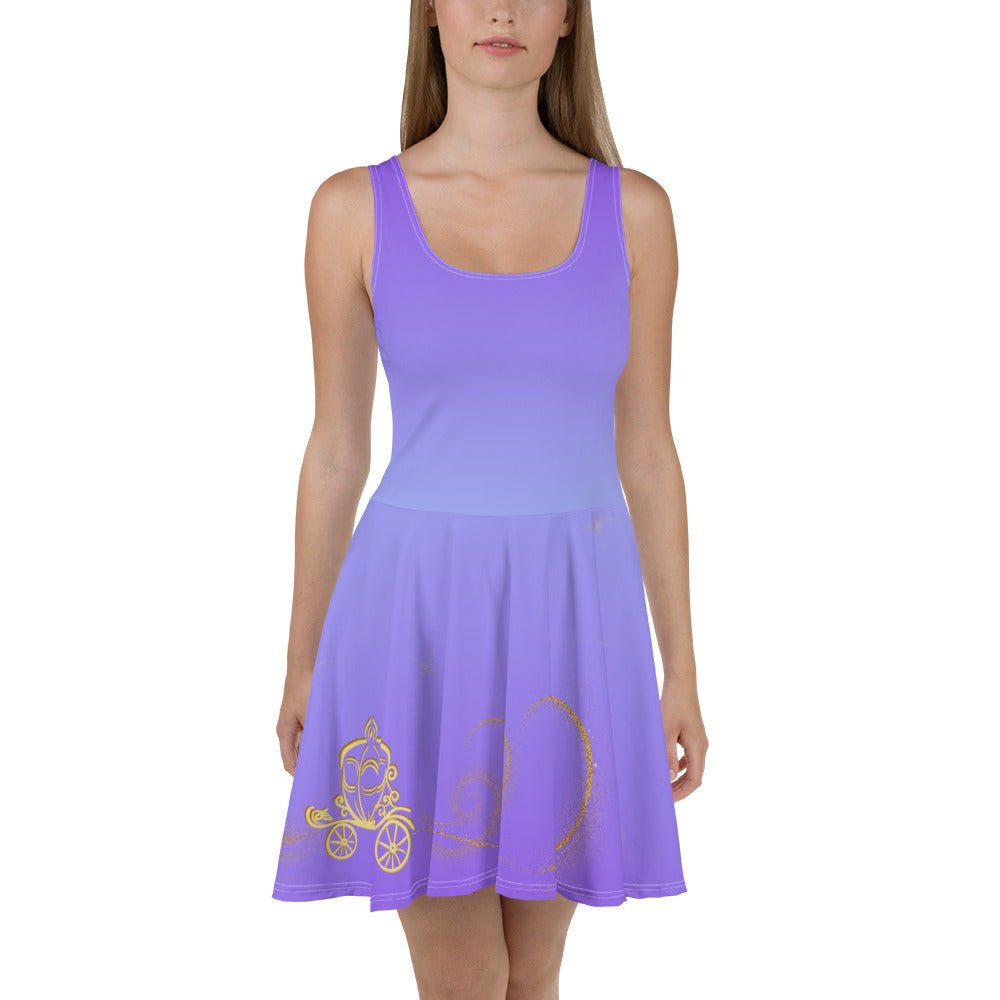 Magical Carriage Skater Dress adult dresscasual wearcinderella castle#tag4##tag5##tag6#