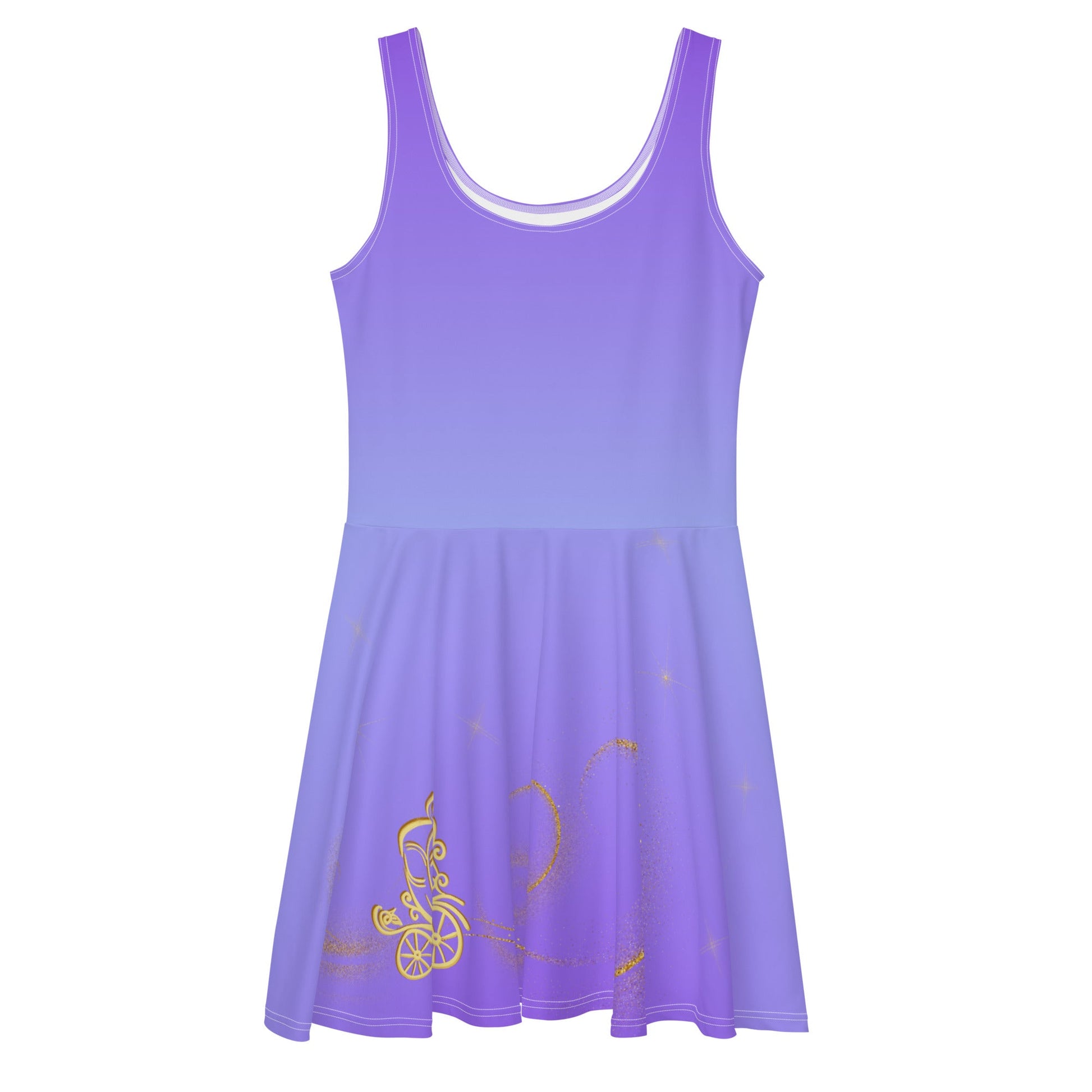 Magical Carriage Skater Dress adult dresscasual wearcinderella castle#tag4##tag5##tag6#