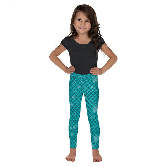 Mermaid Scale Kid's Leggings happiness is addictive#tag4##tag5##tag6#