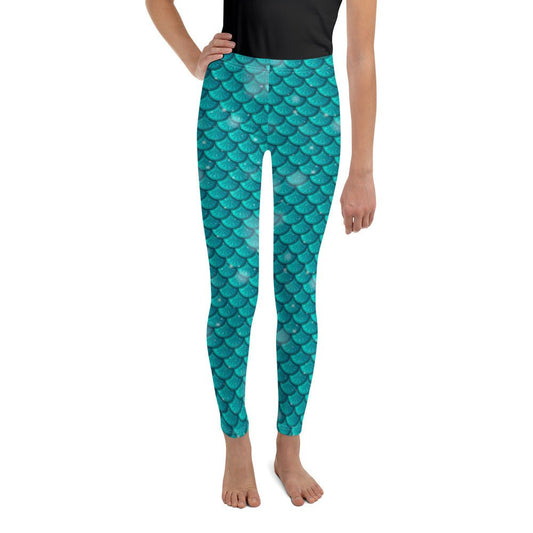 Mermaid Scales Youth Leggings 100 years of wonder100 years Waltdisney bounding#tag4##tag5##tag6#