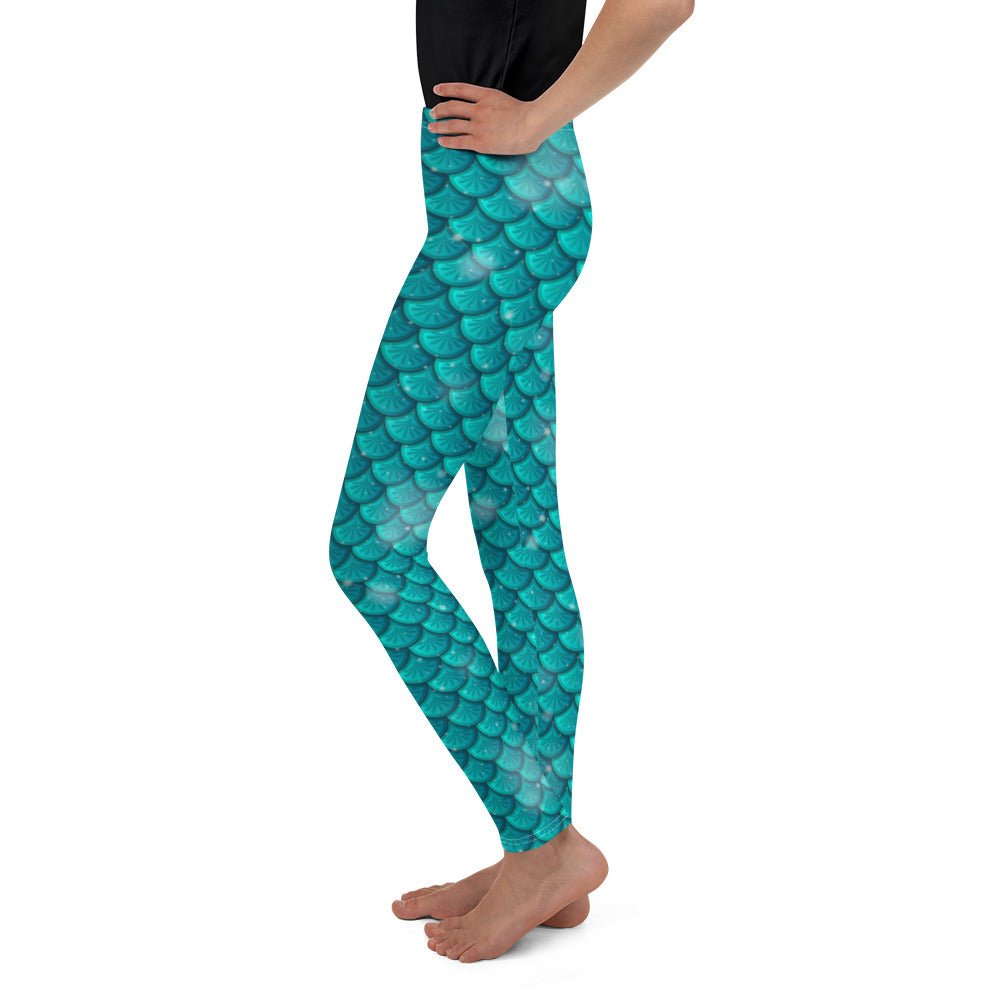 Mermaid Scales Youth Leggings 100 years of wonder100 years Waltdisney bounding#tag4##tag5##tag6#