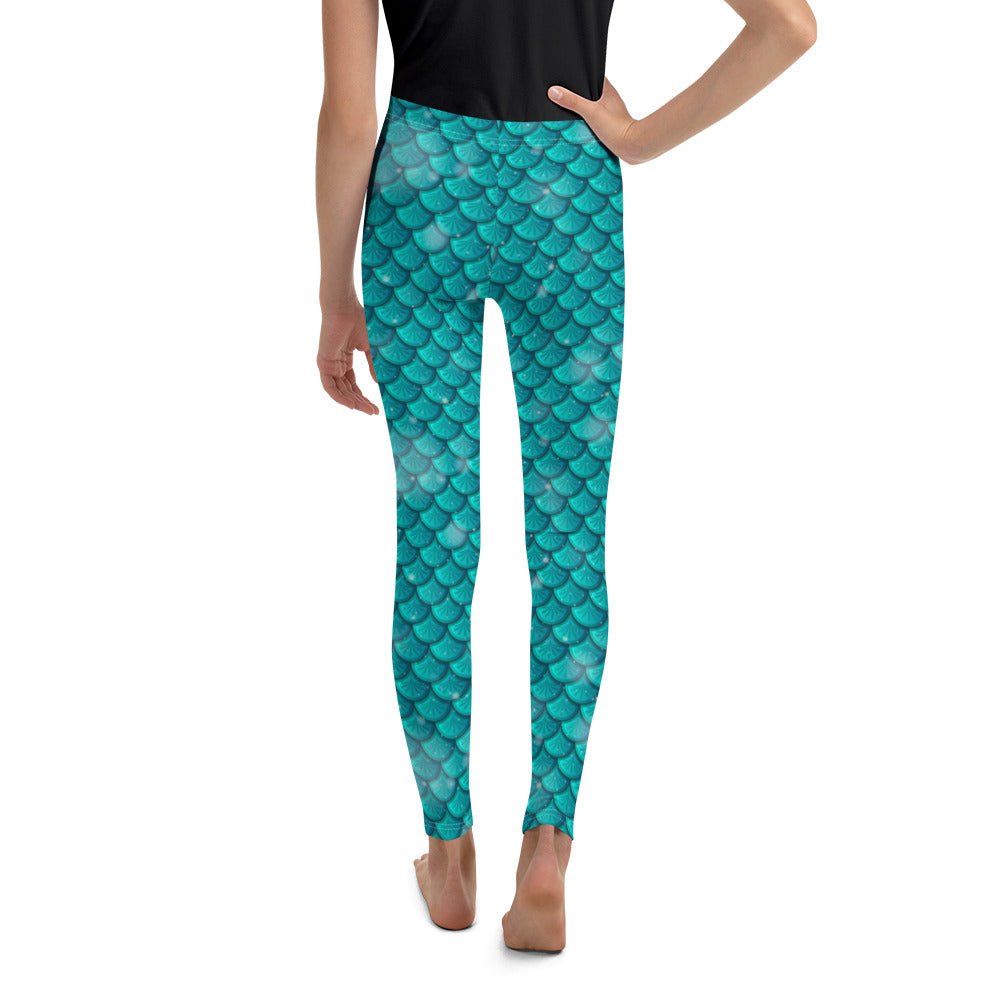 Mermaid Scales Youth Leggings 100 years of wonder100 years Waltdisney bounding#tag4##tag5##tag6#