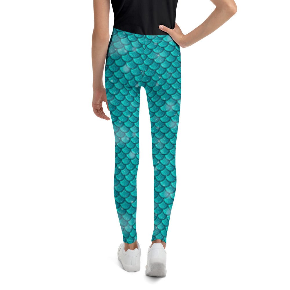 Mermaid Scales Youth Leggings 100 years of wonder100 years Waltdisney bounding#tag4##tag5##tag6#