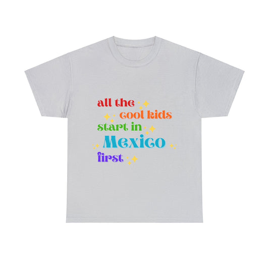 Mexico First Unisex Heavy Cotton Tee adult epcot topAll Over PrintAdult T-ShirtWrong Lever Clothing