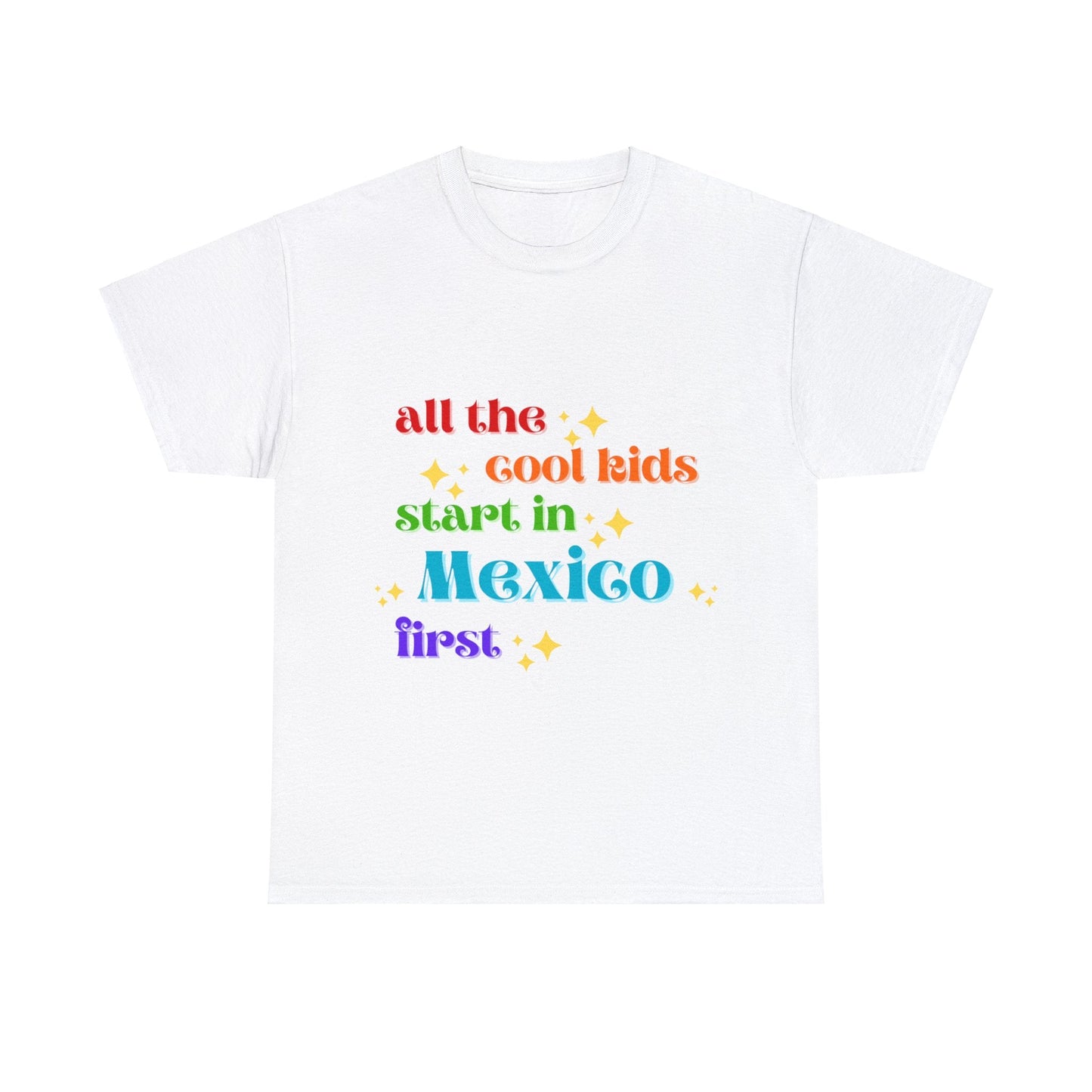 Mexico First Unisex Heavy Cotton Tee adult epcot topAll Over PrintAdult T-ShirtWrong Lever Clothing