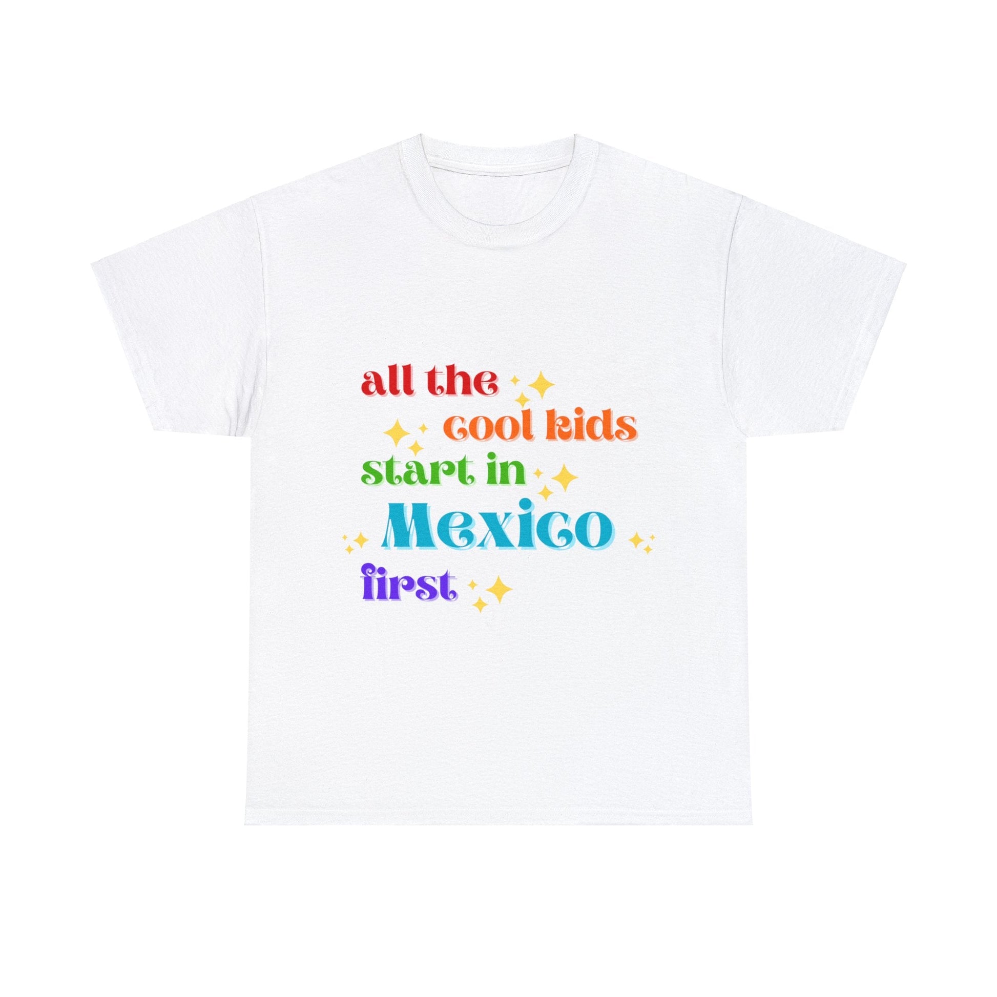 Mexico First Unisex Heavy Cotton Tee adult epcot topAll Over PrintAdult T-ShirtWrong Lever Clothing