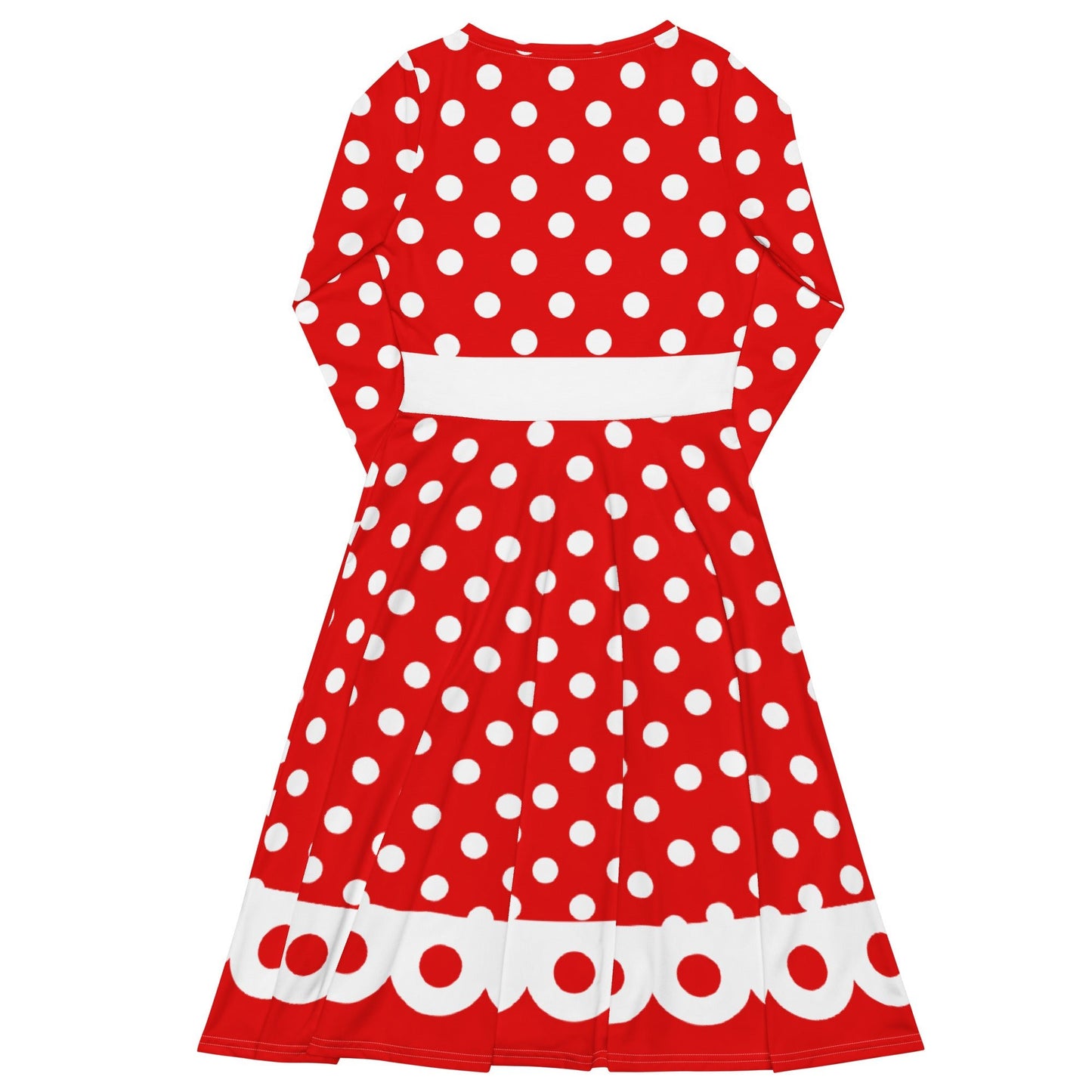 Mrs. Mouse long sleeve midi dress adult disneyadult disney dressadult minnie costume#tag4##tag5##tag6#