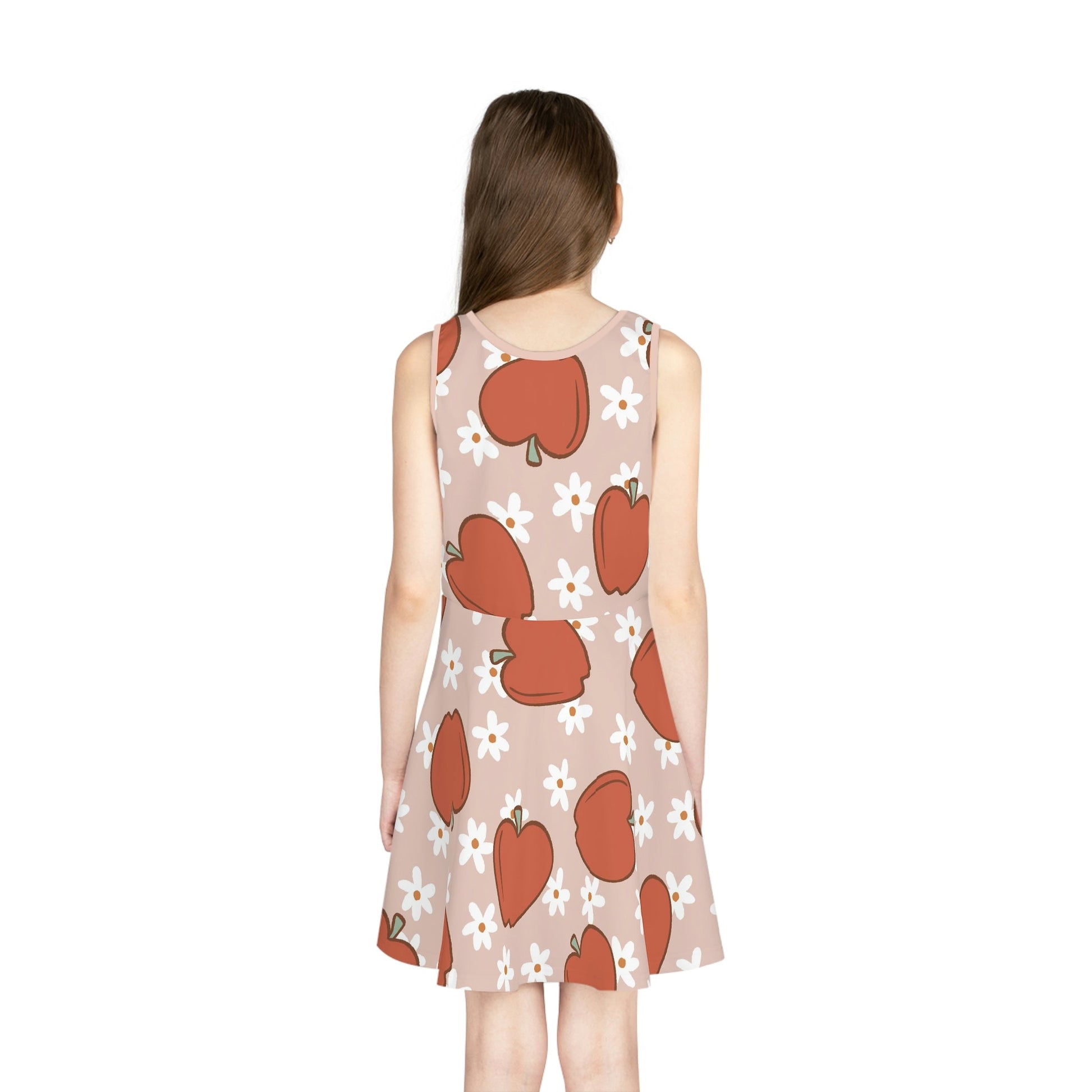 Muted Apples Girls' Sleeveless Sundress All Over PrintAOPAOP Clothing#tag4##tag5##tag6#