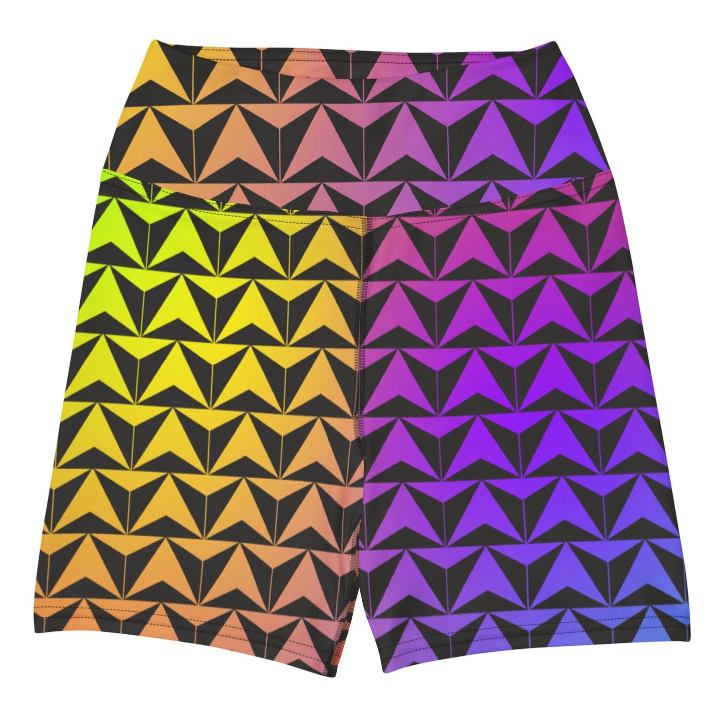 Neon Rainbow Spaceship Future World Inspired Yoga Shorts cosplaydisney adultdisney dress#tag4##tag5##tag6#