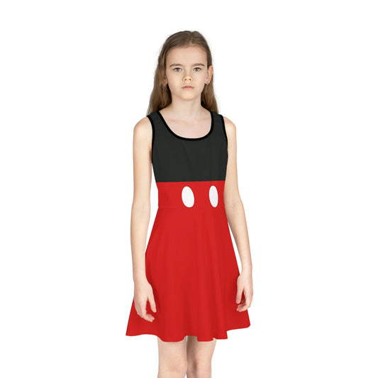 Oh Boy! Girls' Sleeveless Sundress All Over PrintAOPAOP Clothing#tag4##tag5##tag6#
