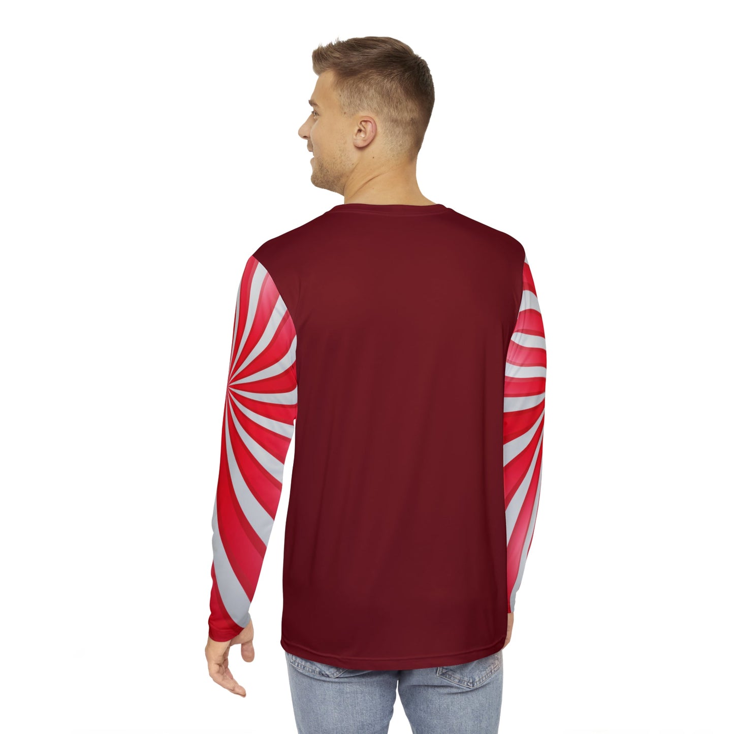 Peppermint Suit Unisex Long Sleeve Shirt All Over PrintAOPAOP Clothing#tag4##tag5##tag6#