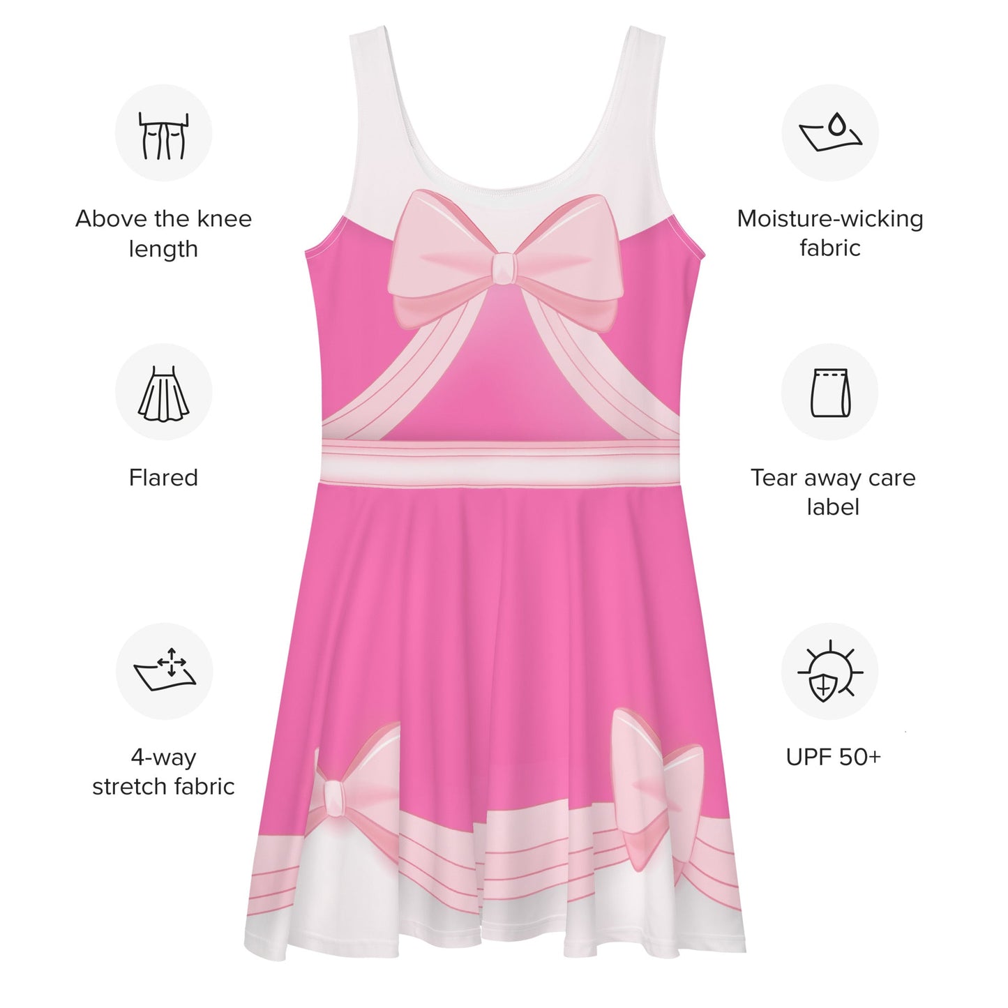 Pink Cindy Skater Dress adult cinderellaadult cinderella styleSkater DressWrong Lever Clothing