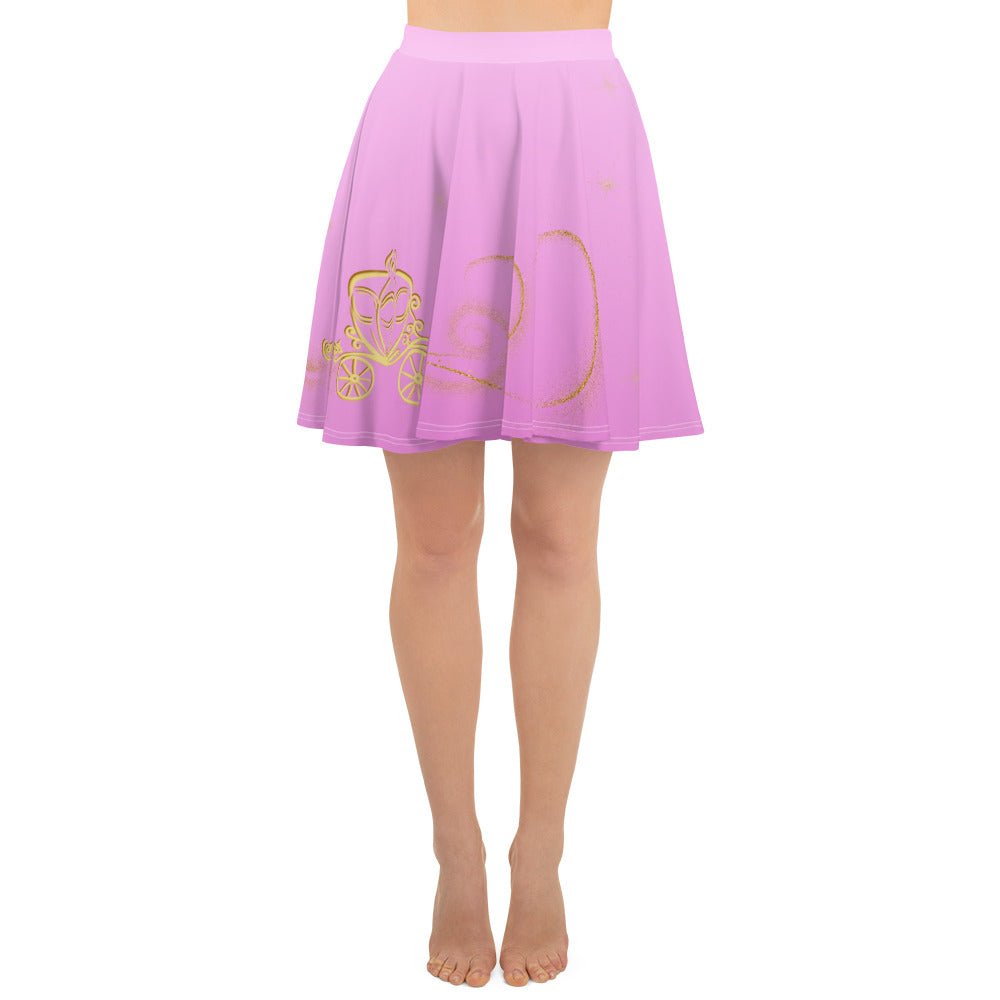 Pink Magical Carriage Skater Skirt adult princess dressadult skater skirtSkater SkirtWrong Lever Clothing