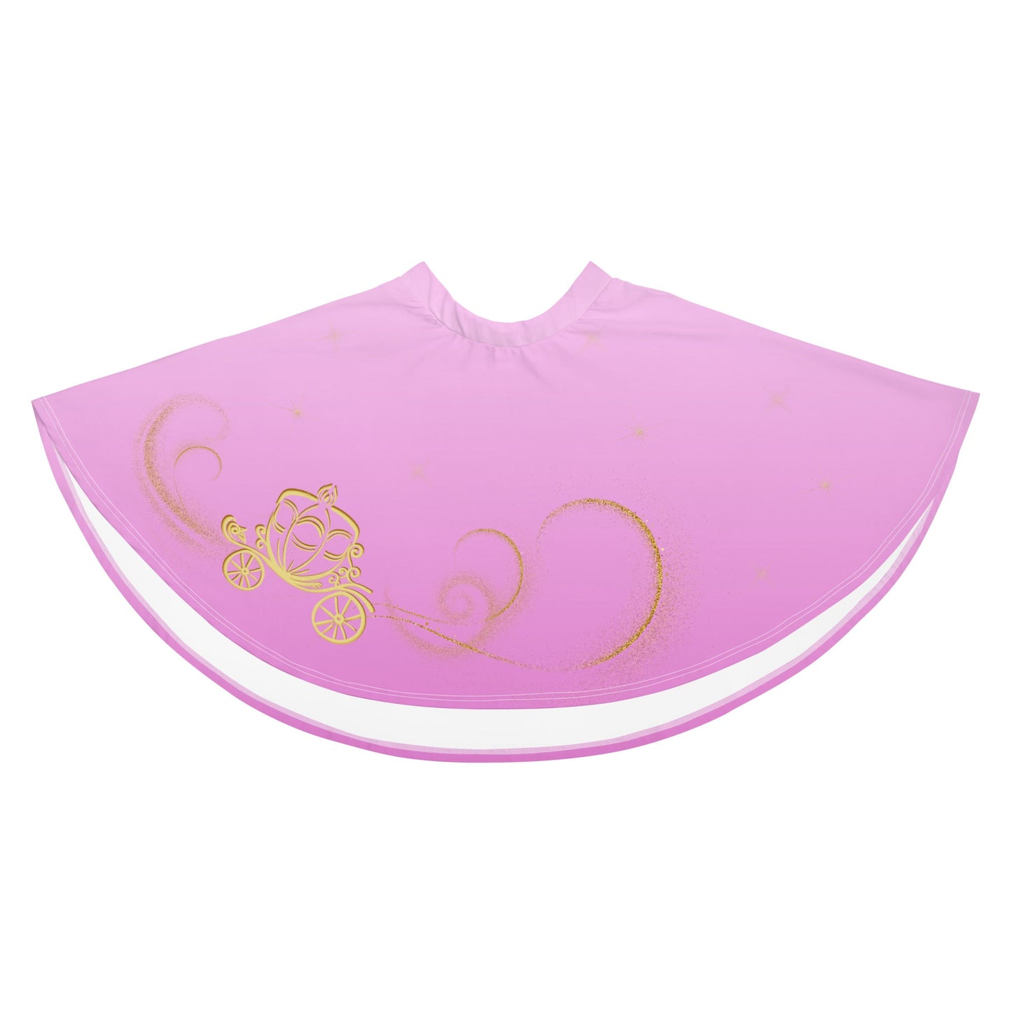 Pink Magical Carriage Skater Skirt adult princess dressadult skater skirtSkater SkirtWrong Lever Clothing