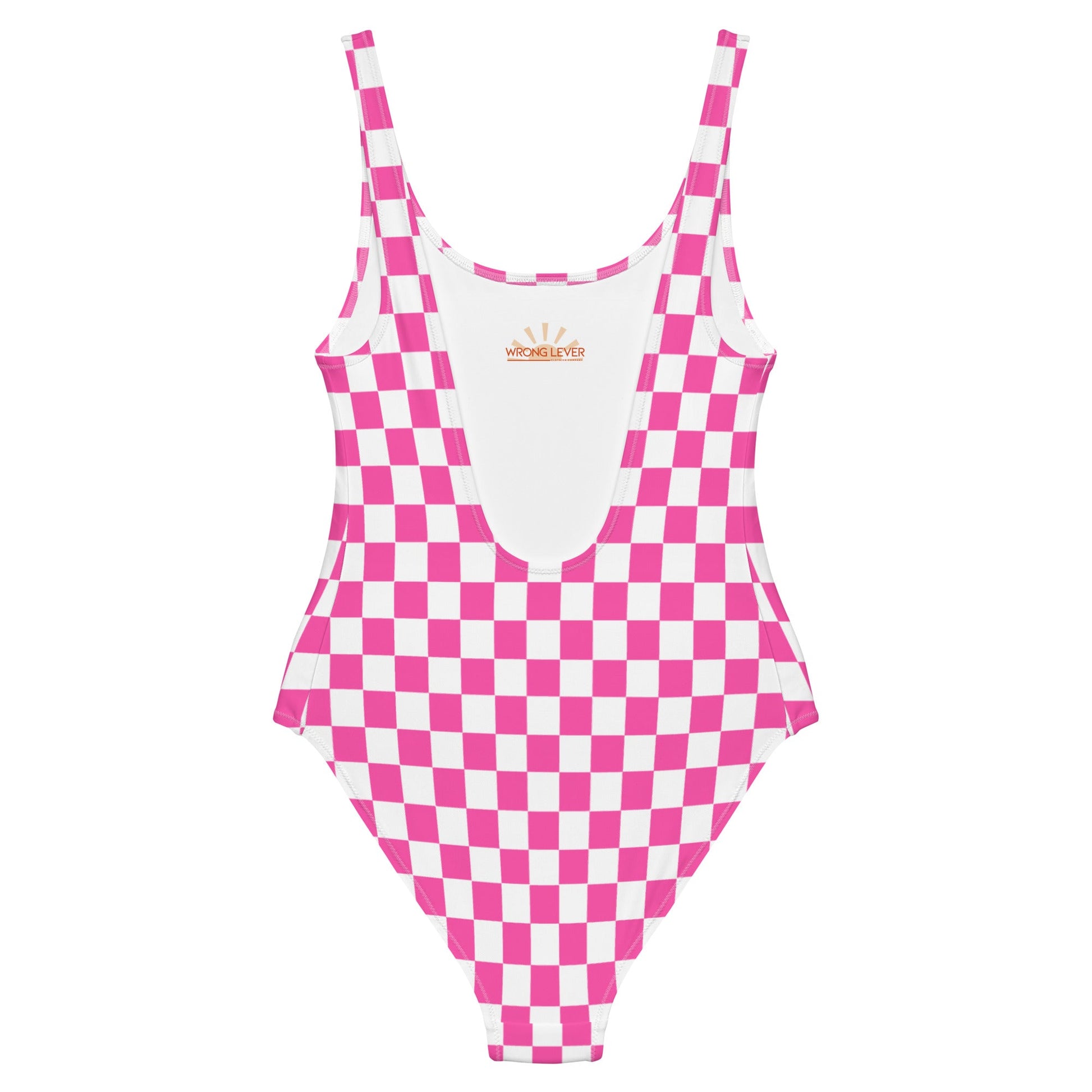 Pink Party One-Piece Swimsuit adult barbieadult styleWrong Lever Clothing