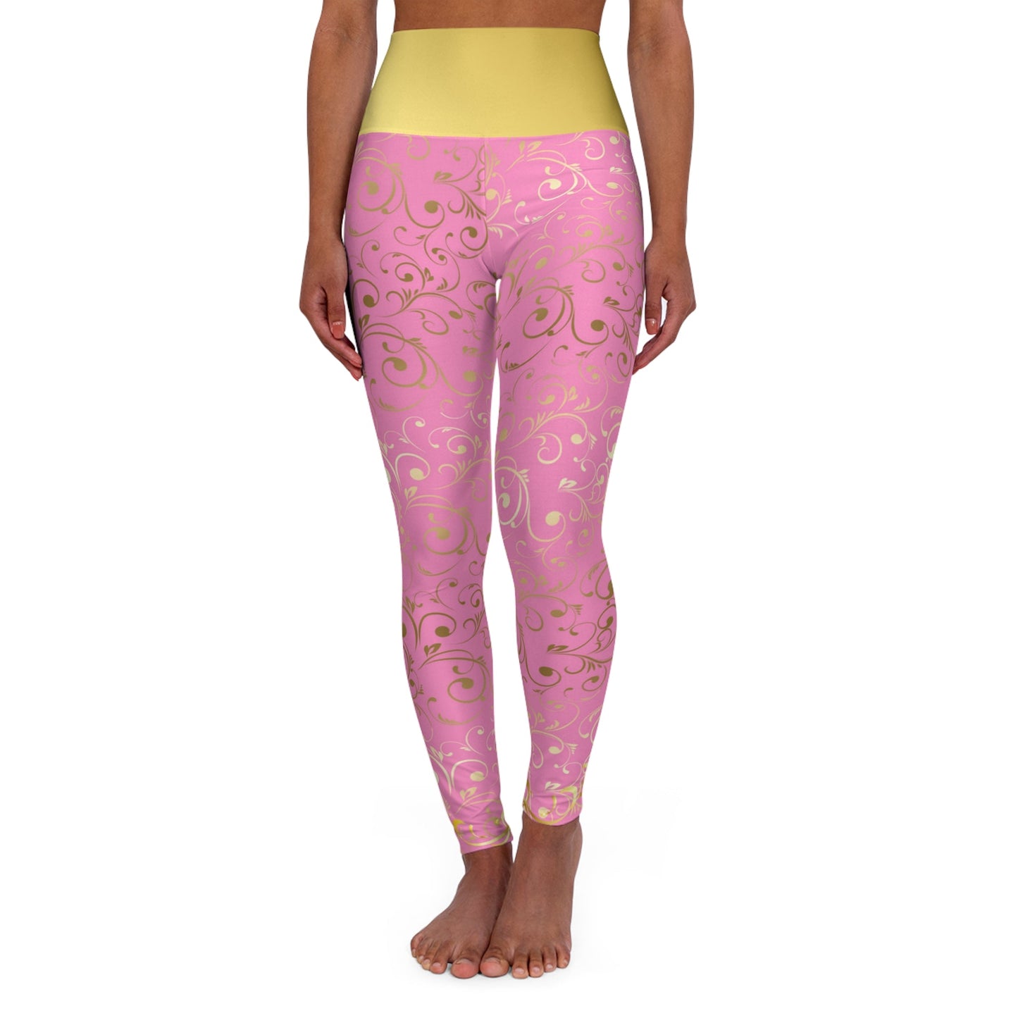 Pink Princess High Waisted Yoga Leggings- Running Costume, Cosplay ActivewearAll Over PrintAOP#tag4##tag5##tag6#