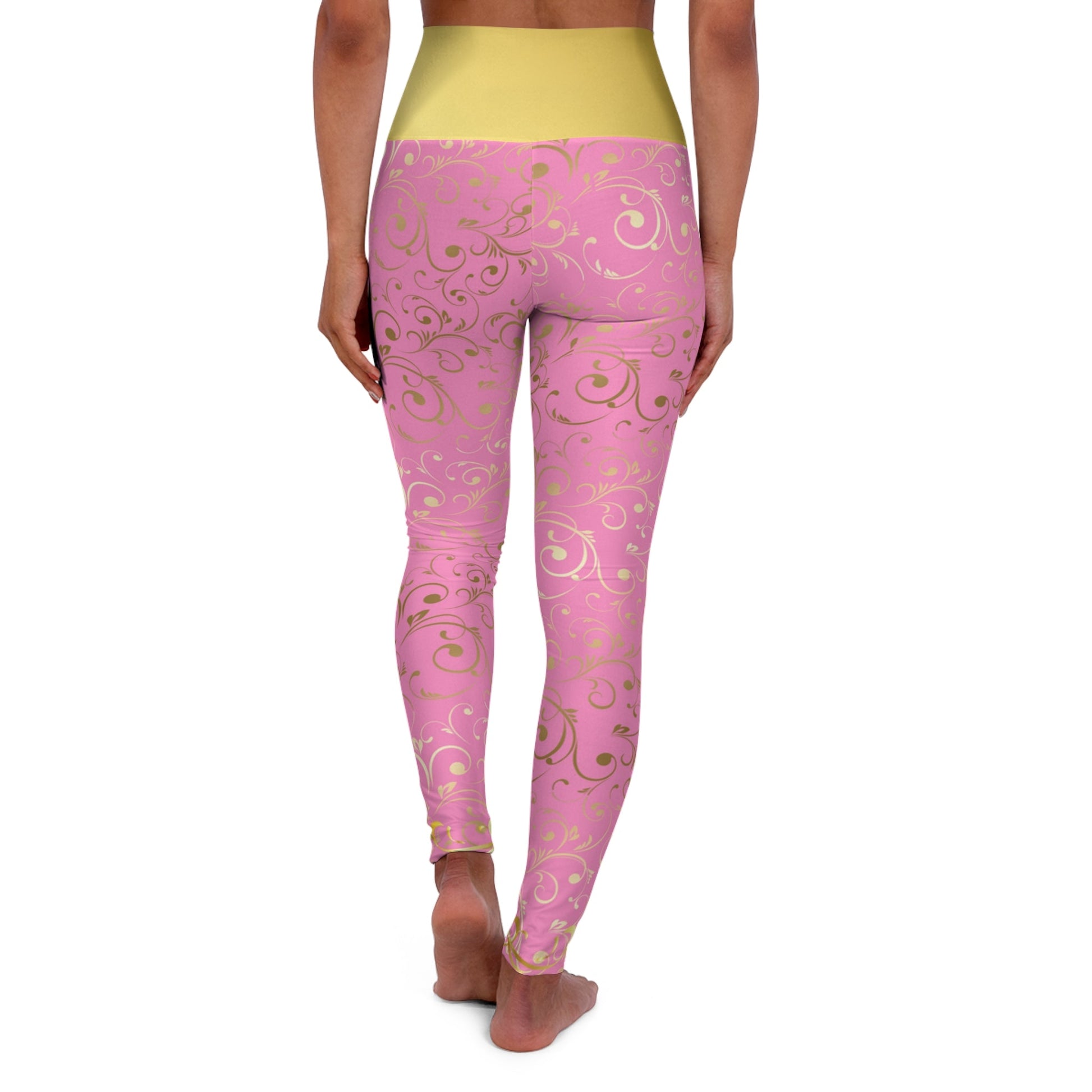 Pink Princess High Waisted Yoga Leggings- Running Costume, Cosplay ActivewearAll Over PrintAOP#tag4##tag5##tag6#