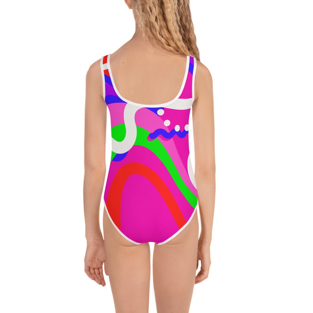 Plastic Doll Rollerblading Kids Swimsuit- Cosplay, Costume 80s costume80s stylebarbie doll#tag4##tag5##tag6#