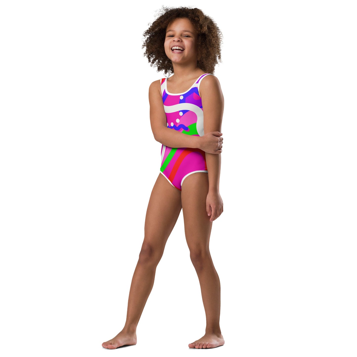 Plastic Doll Rollerblading Kids Swimsuit- Cosplay, Costume 80s costume80s stylebarbie doll#tag4##tag5##tag6#