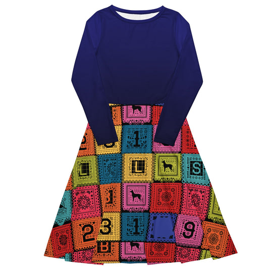 Poco Loco Papel Picado long sleeve midi dress- Costume, Cosplay, Bounding active shirtactive wearcalifornia adventure#tag4##tag5##tag6#