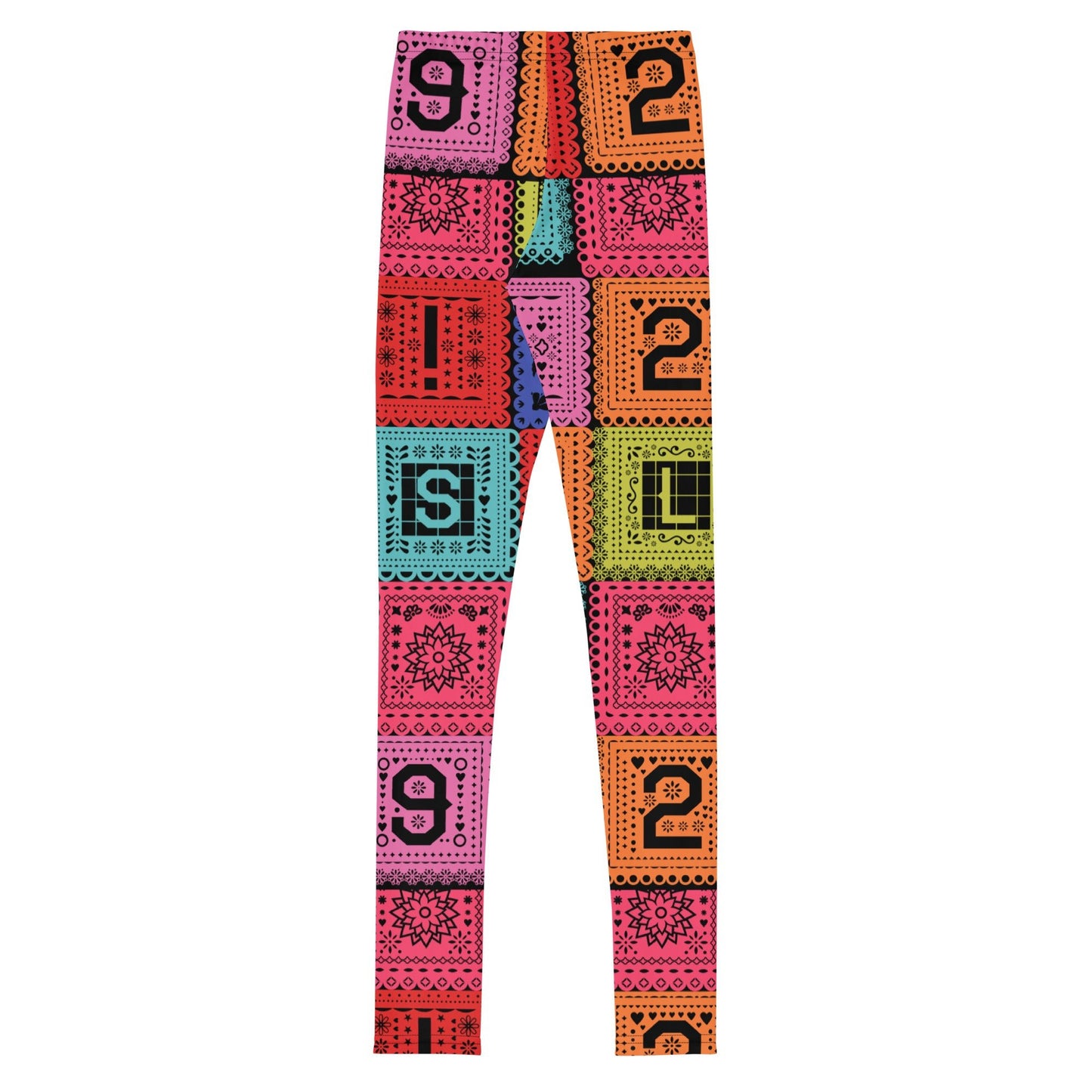 Poco Loco Papel Picado Youth Leggings- Costume, Cosplay, bounding active shirtactive wearcalifornia adventure#tag4##tag5##tag6#