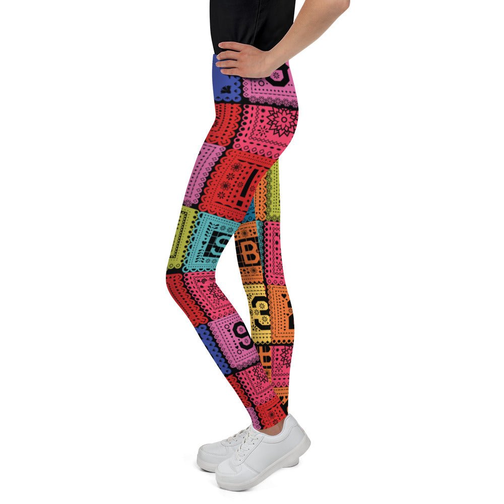 Poco Loco Papel Picado Youth Leggings- Costume, Cosplay, bounding active shirtactive wearcalifornia adventure#tag4##tag5##tag6#