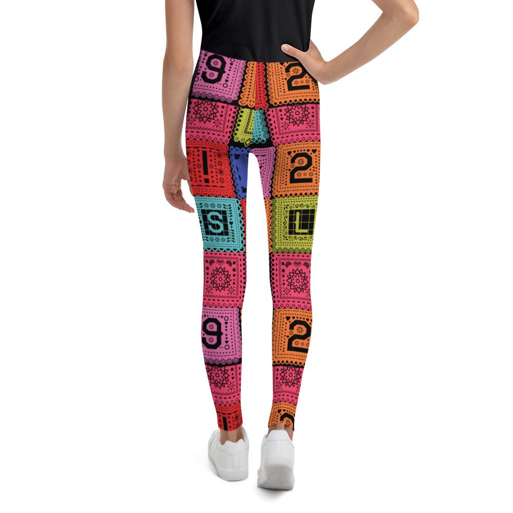 Poco Loco Papel Picado Youth Leggings- Costume, Cosplay, bounding active shirtactive wearcalifornia adventure#tag4##tag5##tag6#