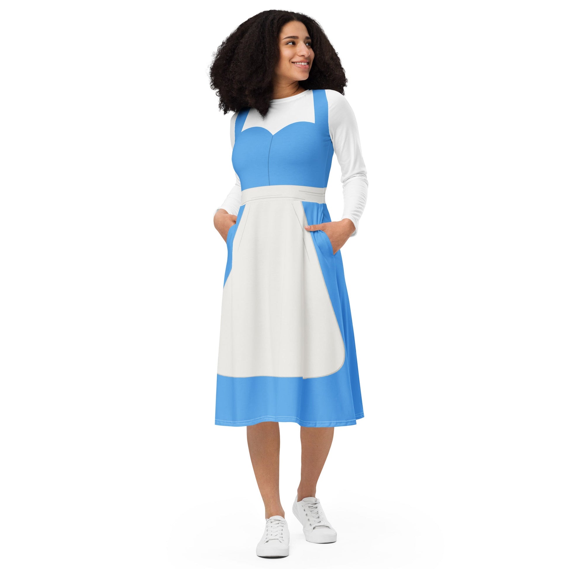 Provincial Girl long sleeve midi dress beauty and the beastbeauty stylebelle provincial#tag4##tag5##tag6#