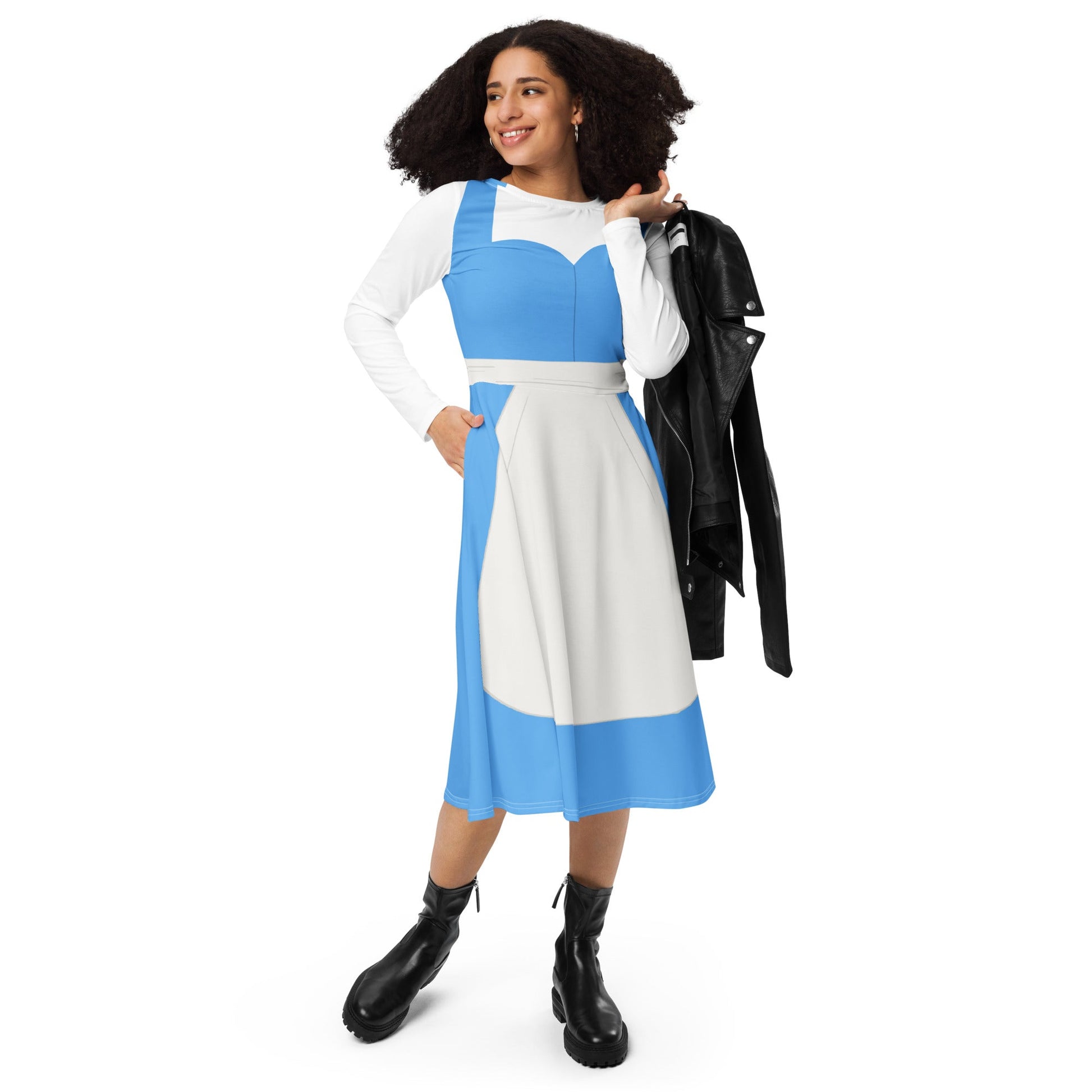 Provincial Girl long sleeve midi dress beauty and the beastbeauty stylebelle provincial#tag4##tag5##tag6#