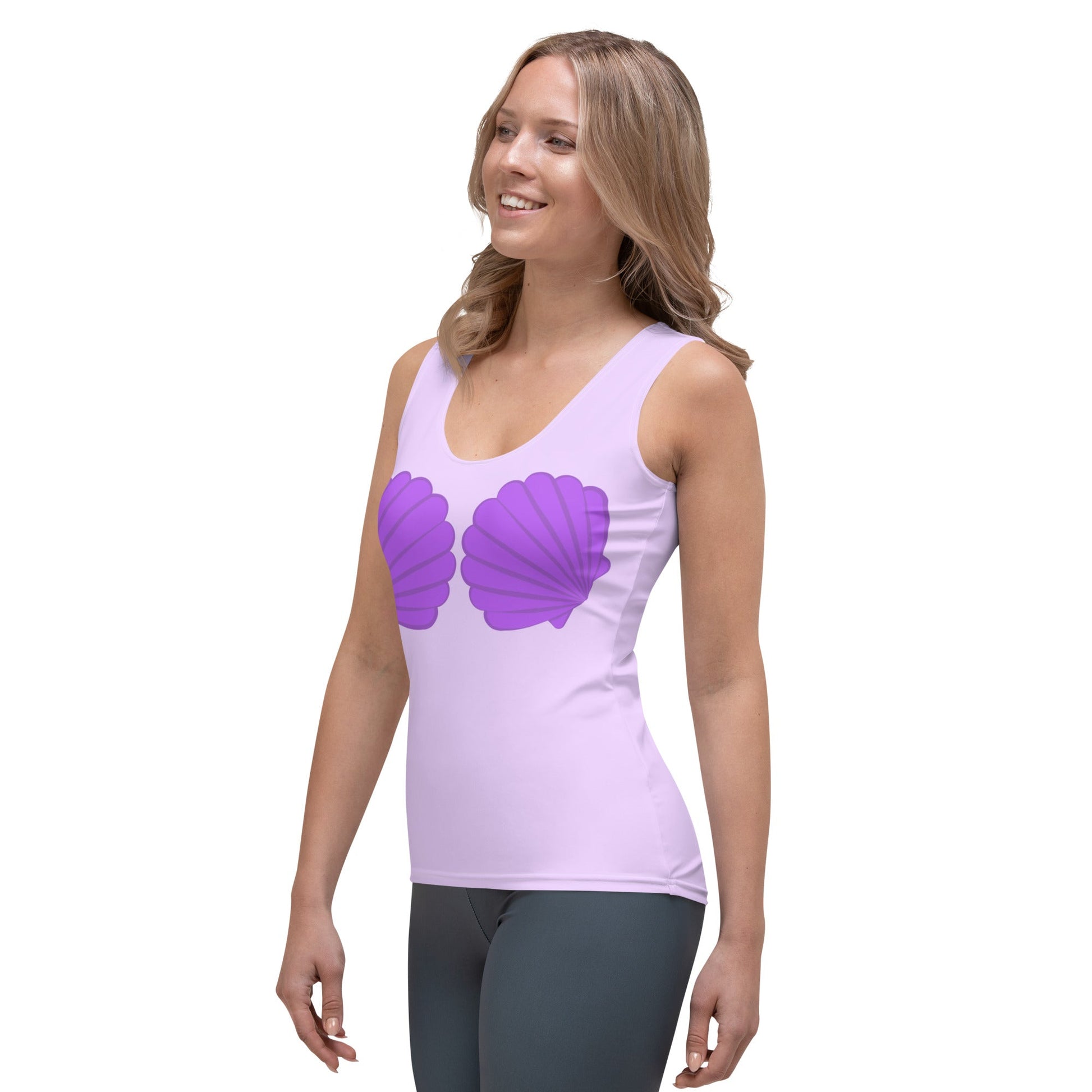 Purple Mermaid Tank Top ariel topAthleisureWrong Lever Clothing